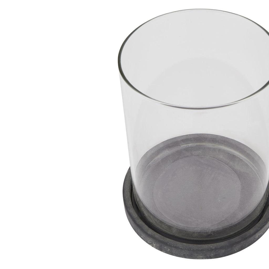 Amalfi Grey Large Hurricane Lantern Shades 4 Seasons