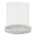 Shades 4 Seasons Hurricane Lantern Candle Holders WHITE CERAMIC Shades 4 Seasons
