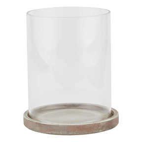 Siena Brown Large Hurricane Lantern BROWN CERAMIC Shades 4 Seasons