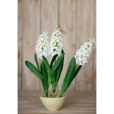 Shades 4 Seasons White Hyacinth Stem - Artificial Flower Shades 4 Seasons
