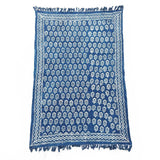 Handmade Indigo Throw - 170x120cm - Chhota Flower AW-Dropship