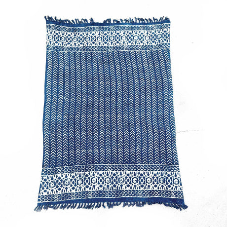 Handmade Indigo Throw - 170x120cm - Seedha Arrows AW-Dropship