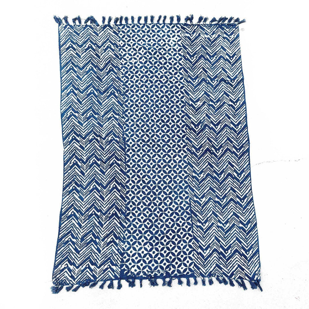 Handmade Indigo Throw - 170x120cm - Namoona Waves AW-Dropship