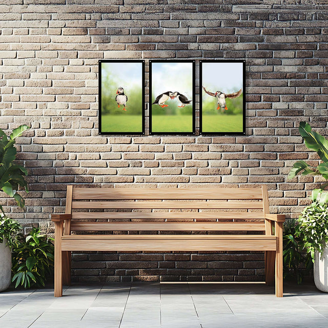 SunCatcher-UK Garden Mirror Set with three framed mirrors enhancing outdoor space decor