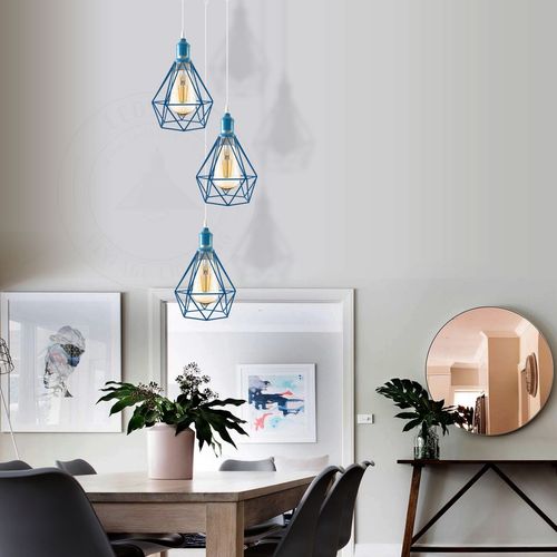 3 Head pendant Industrial Ceiling Light Fitting Metal Vintage Lamp Un-branded