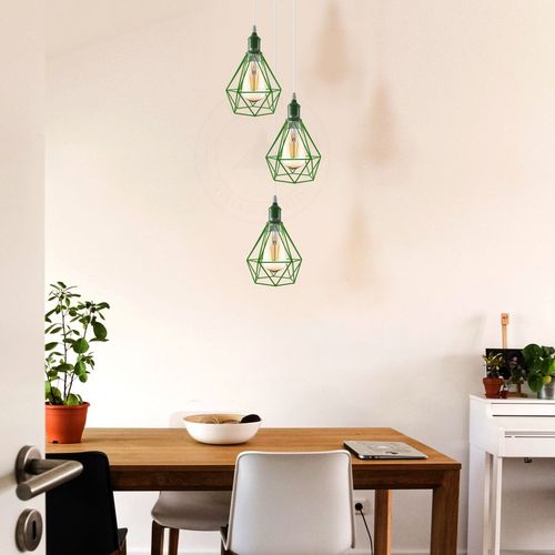 3 Head pendant Industrial Ceiling Light Fitting Metal Vintage Lamp Un-branded