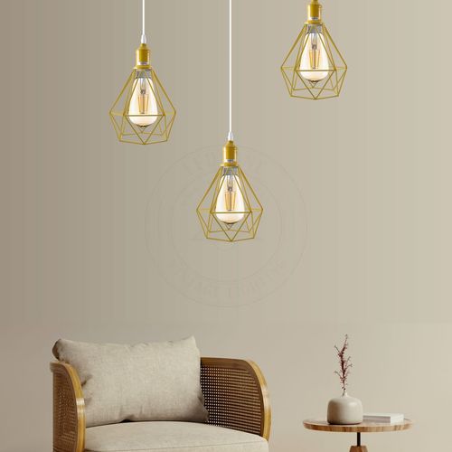 Pendant Industrial Ceiling Light Fitting, Metal Open Style Vintage Lamp Shade Un-branded