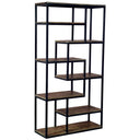 Shades 4 Seasons Industrial Shelf Unit with Wood & Metal BROWN METAL Shades 4 Seasons