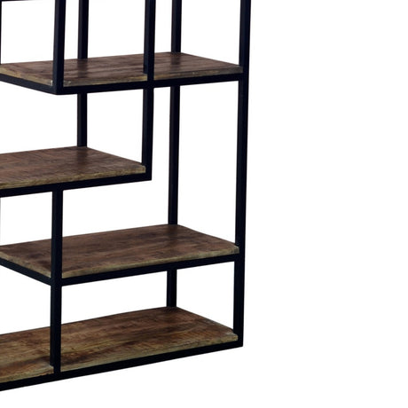 Shades 4 Seasons Industrial Shelf Unit with Wood & Metal Shades 4 Seasons