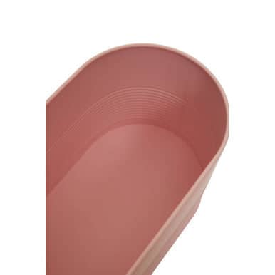 Orsina Stylish Pink Bread Bin with Wooden Lid Orsina