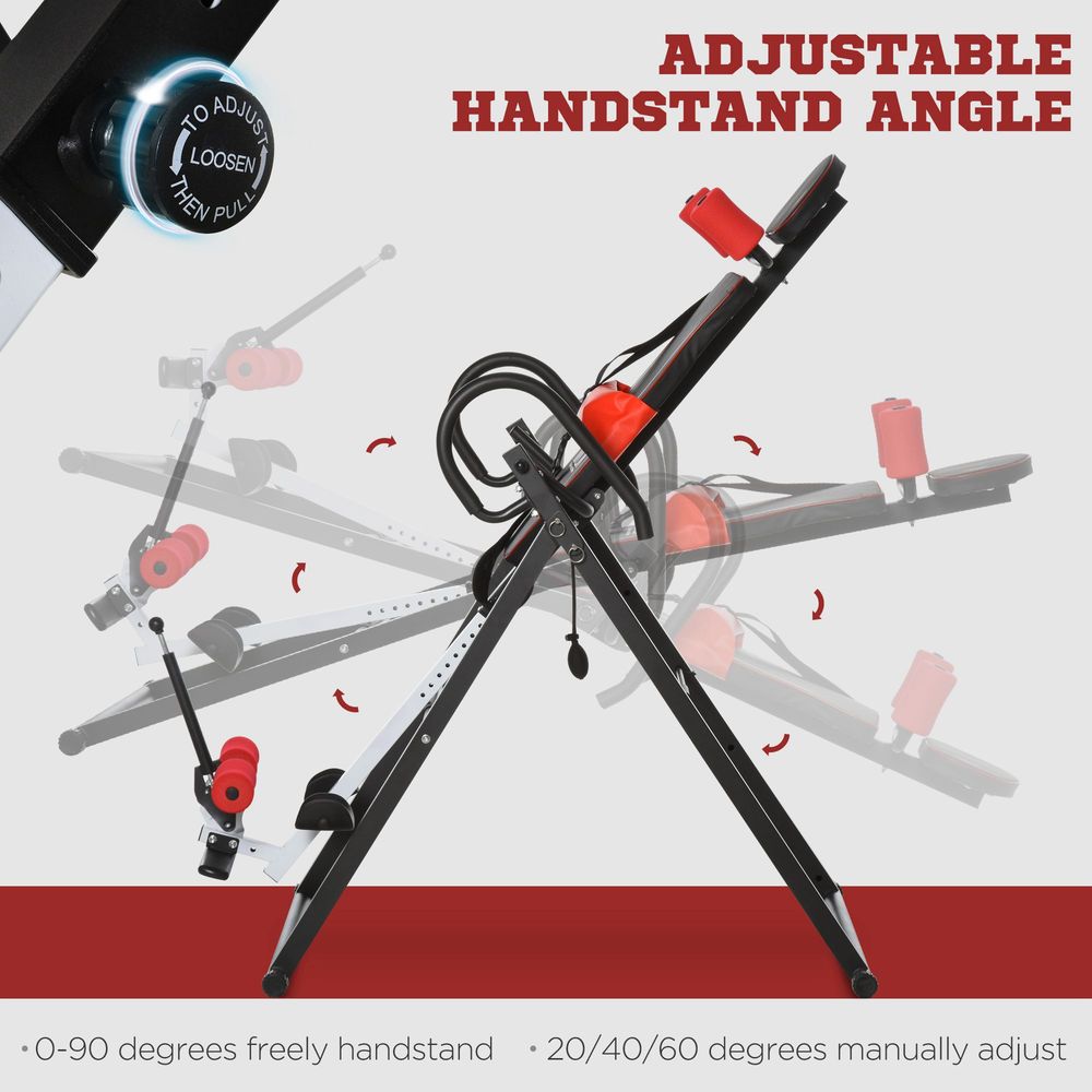 Adjustable Gravity Inversion Table With Safety Belt For Muscle Pain HOMCOM Unbranded