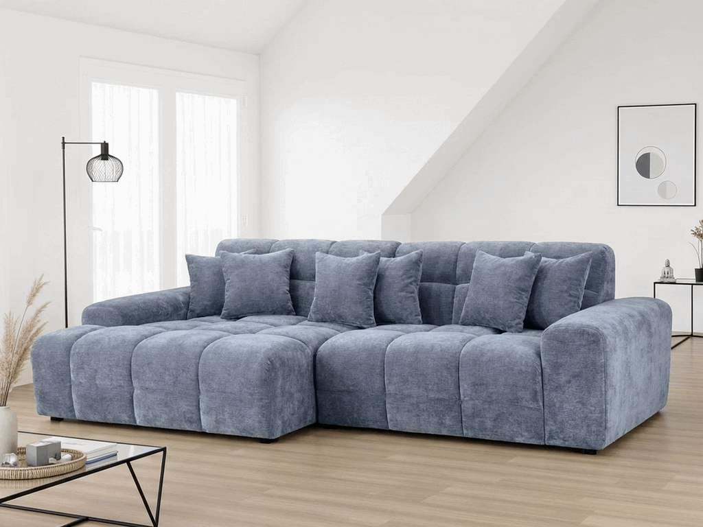 Jacob Ribbed Corner Sofa (Left or Right-Hand)