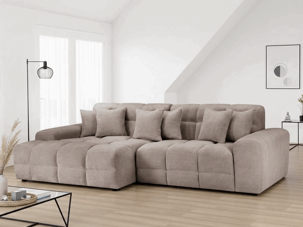 Jacob Ribbed Corner Sofa (Left or Right-Hand)