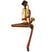 Shades 4 Seasons Jazz Band Saxophonist Figurine Ornament BROWN RESIN Shades 4 Seasons