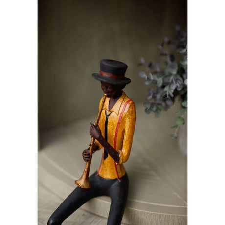 Shades 4 Seasons Jazz Band Trumpeter Figurine Ornament Shades 4 Seasons