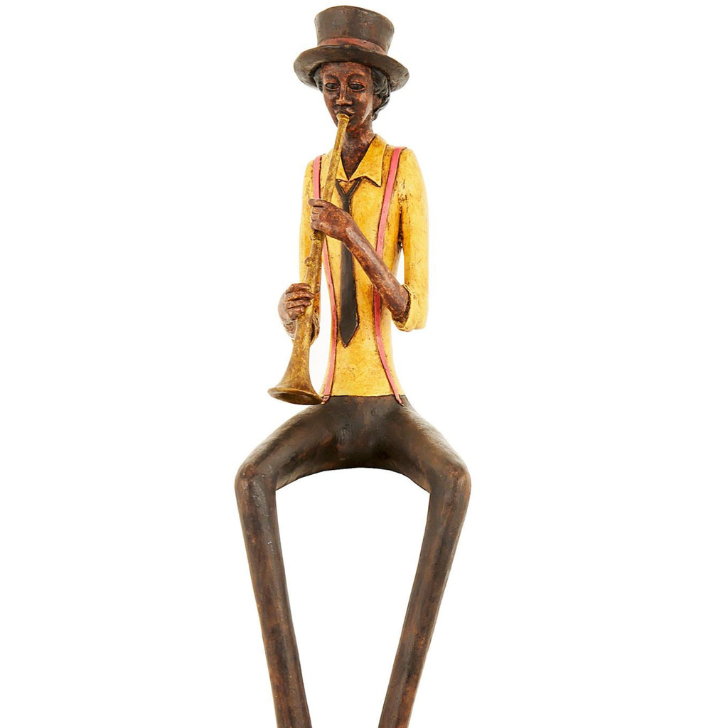 Shades 4 Seasons Jazz Band Trumpeter Figurine Ornament Shades 4 Seasons