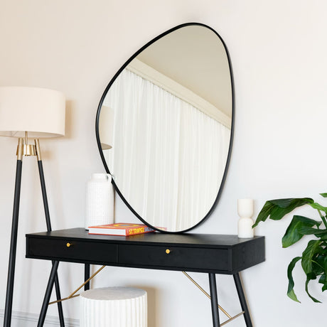 Jobu Home Pebble Mirror with Unique Organic Shape for Stylish Home Decor