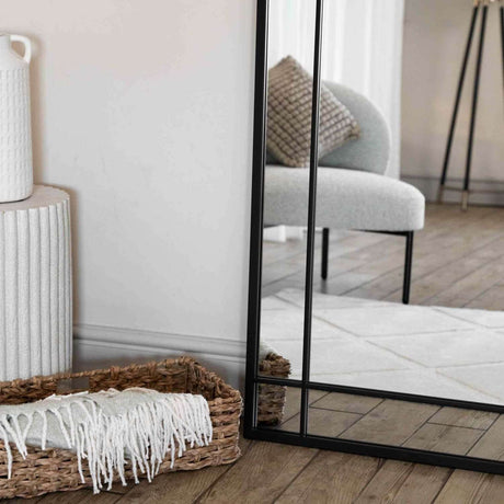Jobu Home Window Mirror with a Modern Frame, Perfect for Enhancing Light in Any Room