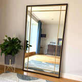 Jobu Home Window Mirror with Elegant Gold Frame for Brightening Any Room