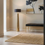 Stylish Jute Rug featuring a geometric pattern, perfect for modern living spaces