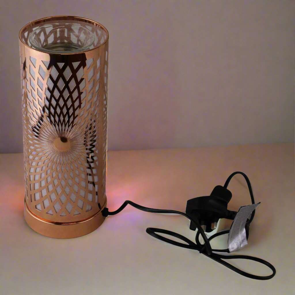 Kaleidoscope Design Colour Changing LED Lamp & Aroma Diffuser in Rose Gold Geko Products