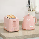 Wise Galleria Kettle and 2 Slice Toaster Set in Pink with Stylish Design for Modern Kitchens