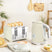 Elegant Kettle and Toaster Set from Wise Galleria in cream colour, perfect for modern kitchens