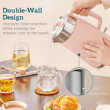 Wise Galleria Kettle and Toaster Set featuring a stylish design with double-wall construction for heat retention