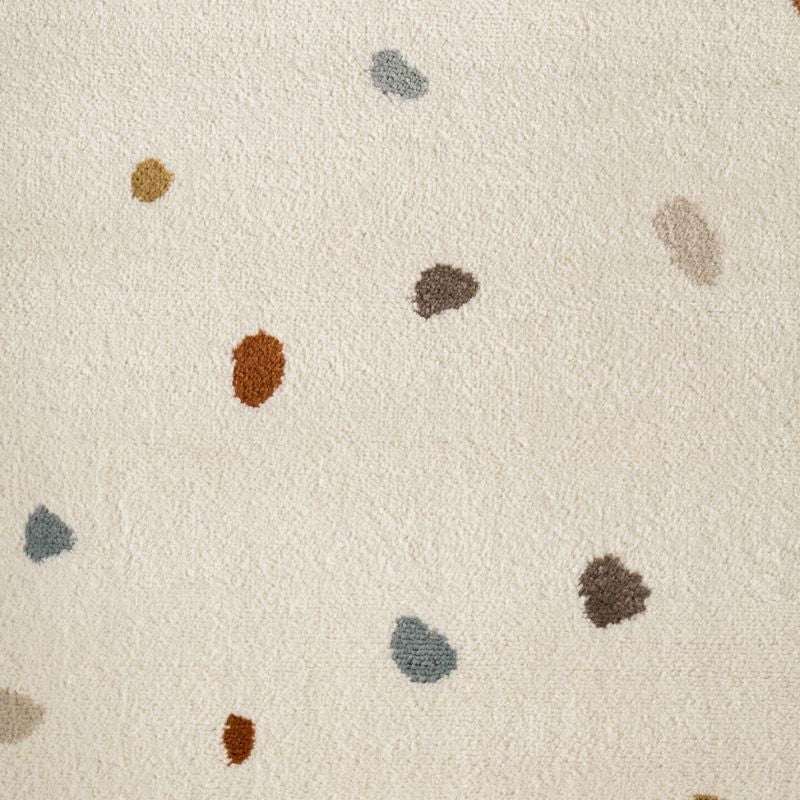 Whimsical Kids Rug with Colourful Dots on a Soft Cream Background for Playful Rooms