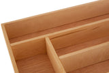 Orsina Wooden Cutlery Tray with Multiple Compartments for Organising Kitchen Utensils