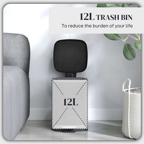12L Kitchen Bin with a sleek design, perfect for reducing kitchen waste efficiently