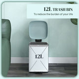 12L Kitchen Bin by Wise Galleria for easy waste disposal and modern kitchen decor