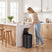 Wise Galleria Kitchen Bin in Black with a Modern Design and Easy-Open Lid for Efficient Office Storage