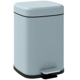 Wise Galleria Stylish Light Blue Kitchen Bin with Foot Pedal for Hands-Free Operation