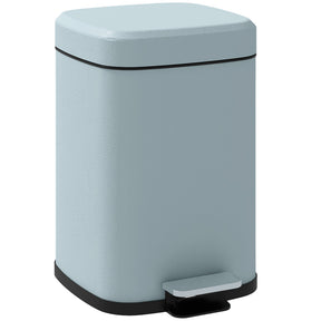 Wise Galleria Stylish Light Blue Kitchen Bin with Foot Pedal for Hands-Free Operation