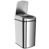 Wise Galleria Stainless Steel Kitchen Bin with Touchless Lid for Easy Waste Disposal