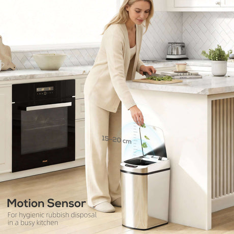 Wise Galleria Kitchen Bin with Motion Sensor for hygienic rubbish disposal in a busy kitchen