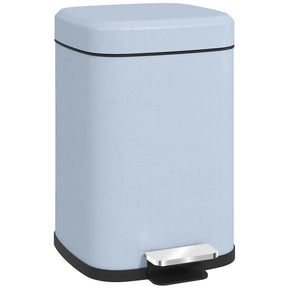 Wise Galleria blue kitchen bin with a foot pedal for hands-free opening and a sleek design