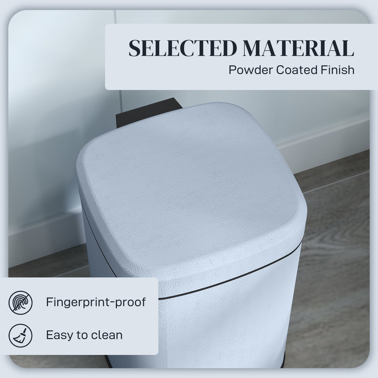 Wise Galleria Kitchen Bin with Fingerprint-Proof Powder Coated Finish for Easy Cleaning