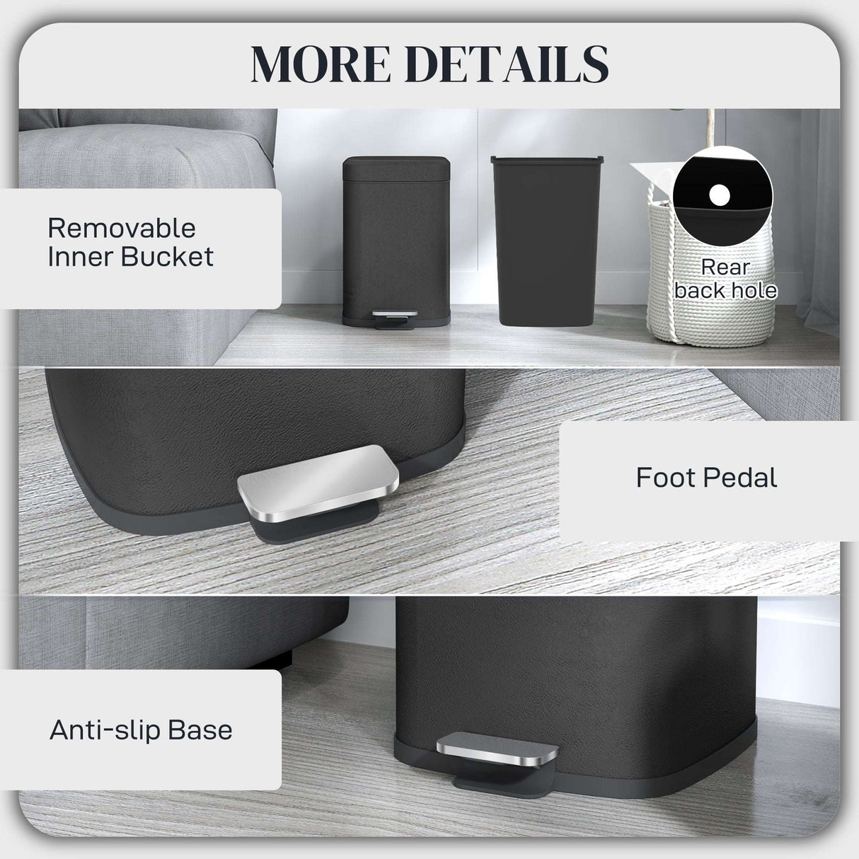 Sleek Wise Galleria Kitchen Bin with removable inner bucket and foot pedal for easy waste disposal