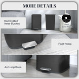 Sleek Wise Galleria Kitchen Bin with removable inner bucket and foot pedal for easy waste disposal