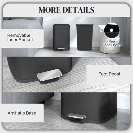 Sleek Wise Galleria Kitchen Bin with removable inner bucket and foot pedal for easy waste disposal