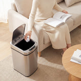 Wise Galleria Kitchen Bin with Automatic Lid for Convenient Office Storage and Easy Waste Disposal