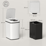 Wise Galleria Kitchen Bin with a 12L capacity, sleek design, and dimensions of 60cm height and 22cm width