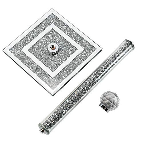 Stylish Kitchen Roll Holder with Sparkling Base and Decorative Knob for Elegant Countertops