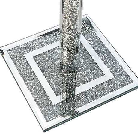 Stylish Kitchen Roll Holder with a Glittery Glass Base for Modern Kitchens