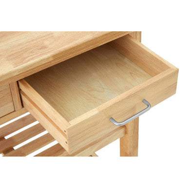 Orsina Kitchen Trolley featuring a spacious drawer for easy storage and a sleek design