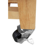 Close-up of Orsina Kitchen Trolley wheel showcasing sturdy design for easy mobility and convenience