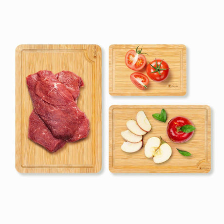 Vinsani Bamboo Chopping Board with Juice Groove Vinsani