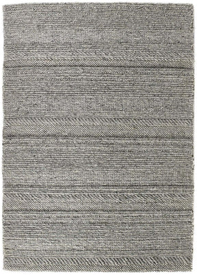 The Rugs Knitted Rug in grey with a textured, woven pattern for modern home decor